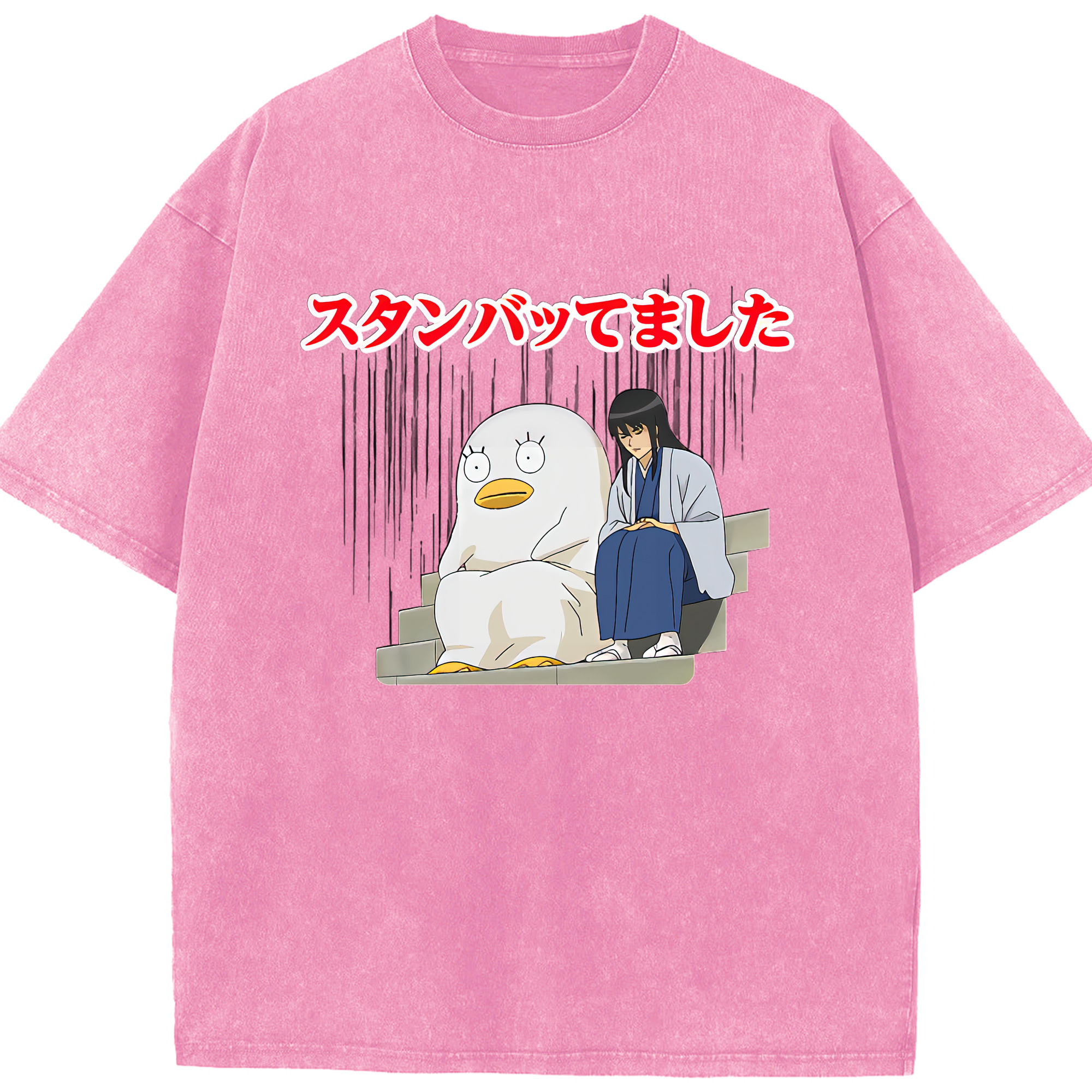 （画像用） ぎんたま 坂田銀時（さかたぎんとき） 神楽 志村新八（しむら しんぱち） GINTAMA Sakata Gintoki Kagura Shimura Shinpachi 綿100% ヴィンテージ風 半袖Tシャツ（フロントプリント）